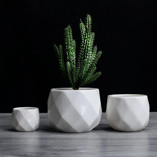 Geometric Ceramic Succulent Planter