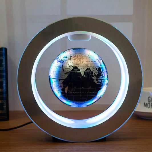 Magnetic Levitating Floating Globe with LED Light Rotating World Map Desk Décor