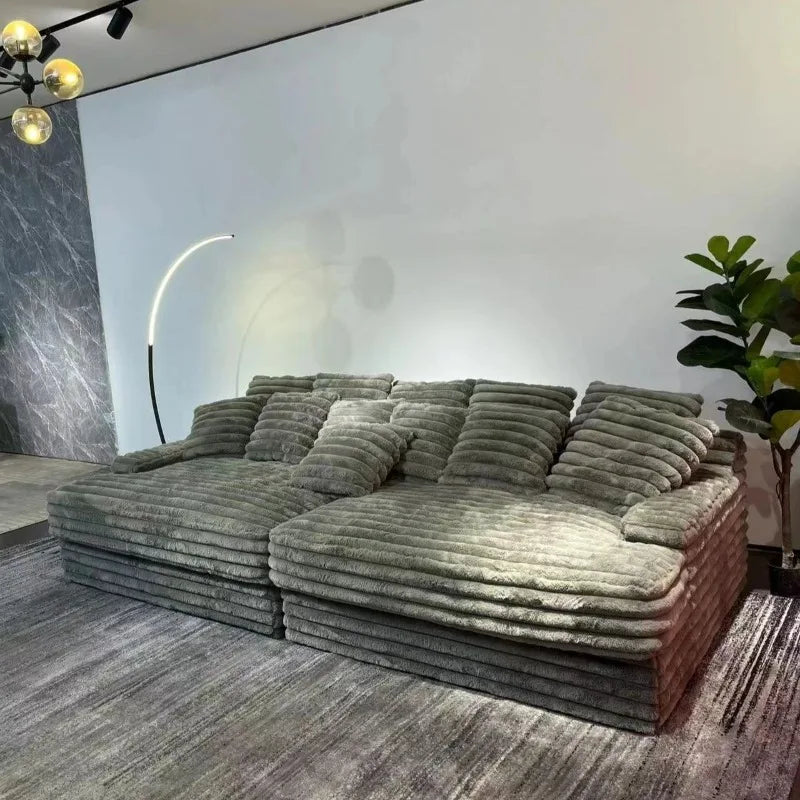 Nordic Puff 2 Seater Sofa Bed Vacuum Compressed for Easy Delivery