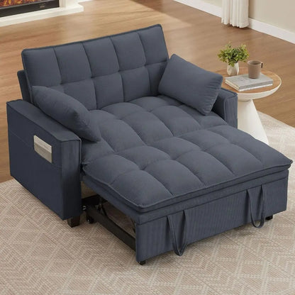 3-in-1 Convertible Sofa Bed with Pull-Out Sleeper