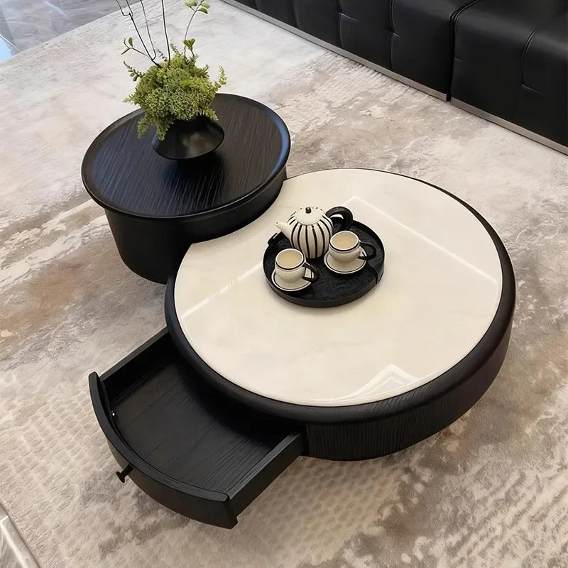 Display Trendy Coffee Tables Modern Luxury Coffee Table Storage Vintage Side Table Table Basse Living Room Furniture