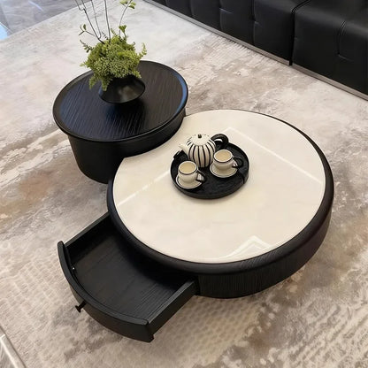 Display Trendy Coffee Tables Modern Luxury Coffee Table Storage Vintage Side Table Table Basse Living Room Furniture