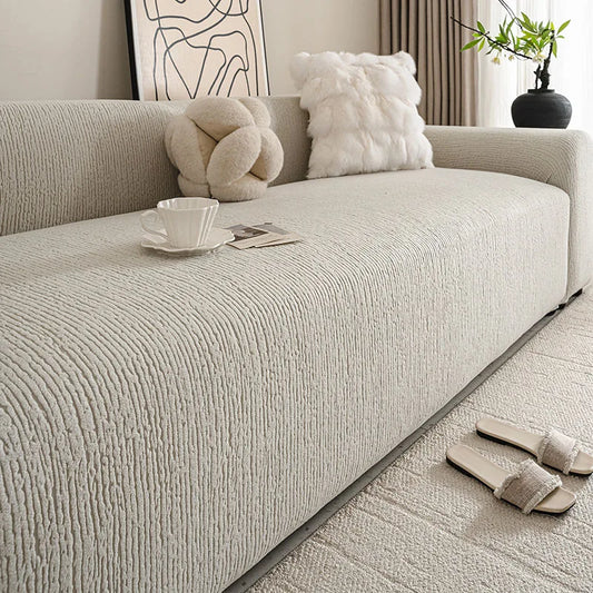 High Elastic Solid Polar Fleece Sofa Cover Nordic Stretch Couch Slipcover for Four Seasons Thick All-Inclusive Sofa Dust Cover