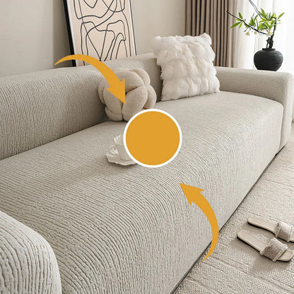 High Elastic Solid Polar Fleece Sofa Cover Nordic Stretch Couch Slipcover for Four Seasons Thick All-Inclusive Sofa Dust Cover