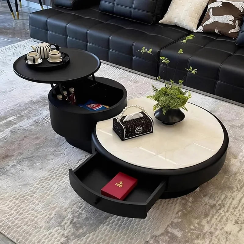 Display Trendy Coffee Tables Modern Luxury Coffee Table Storage Vintage Side Table Table Basse Living Room Furniture