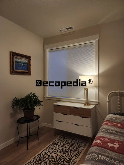 Decopedia Smart Motorized Honeycomb Blinds Cordless Blackout Cellular Shades for Windows Google Alexa Compatible