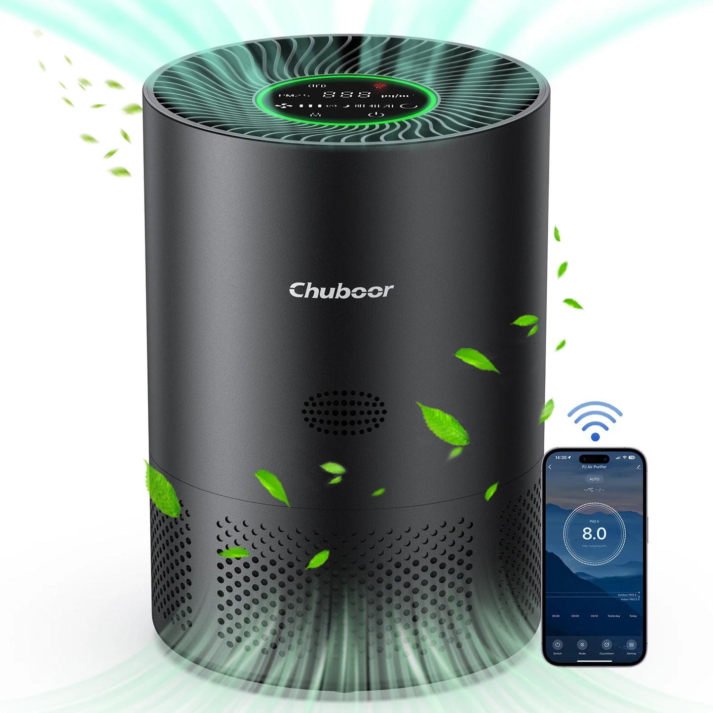 Smart H13 True HEPA Air Purifier with WiFi App Control