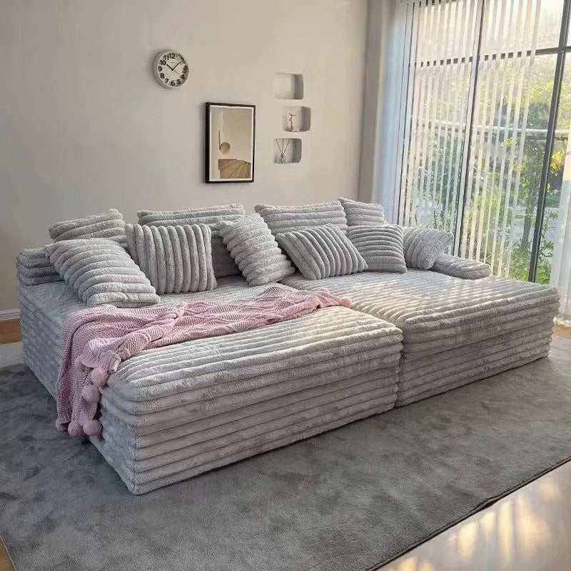 Nordic Puff 2 Seater Sofa Bed Vacuum Compressed for Easy Delivery