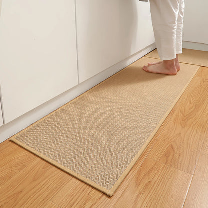 Jute Carpet,home Kitchen Floor Mat,anti Slip and Oil Resistant Foot Mat,indoor Mat,door Mat,foyer Mat, Home Decoration,room Deco