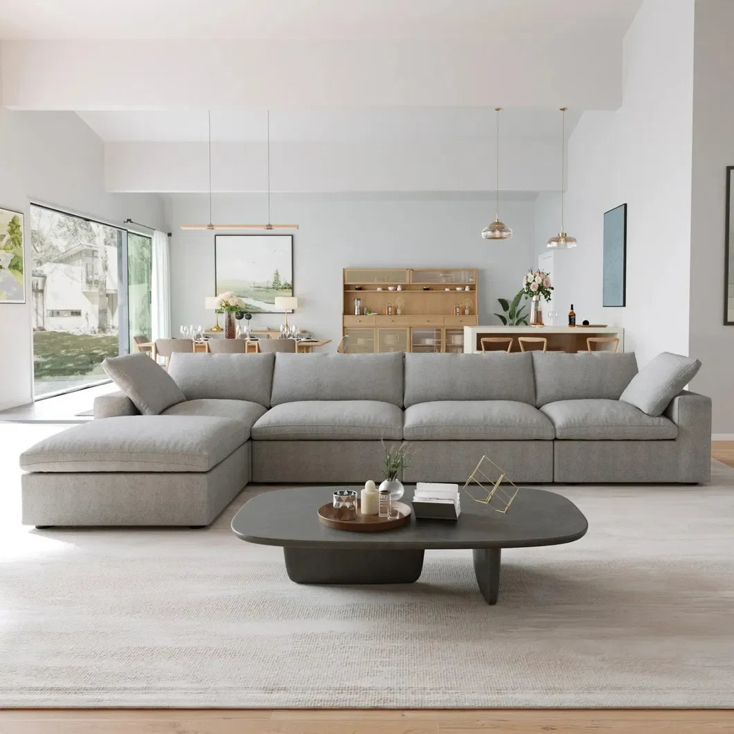 Modern Vacuum Packed Sofa with Sponge Filling Vacuum Compressed for Easy Delivery
