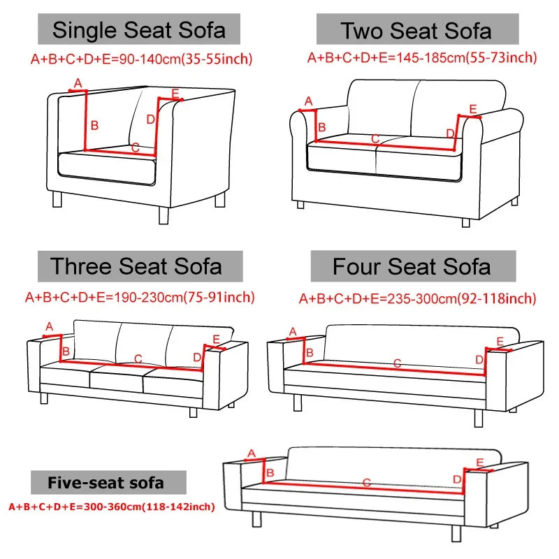 High Elastic Solid Polar Fleece Sofa Cover Nordic Stretch Couch Slipcover for Four Seasons Thick All-Inclusive Sofa Dust Cover