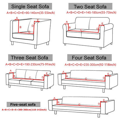 High Elastic Solid Polar Fleece Sofa Cover Nordic Stretch Couch Slipcover for Four Seasons Thick All-Inclusive Sofa Dust Cover