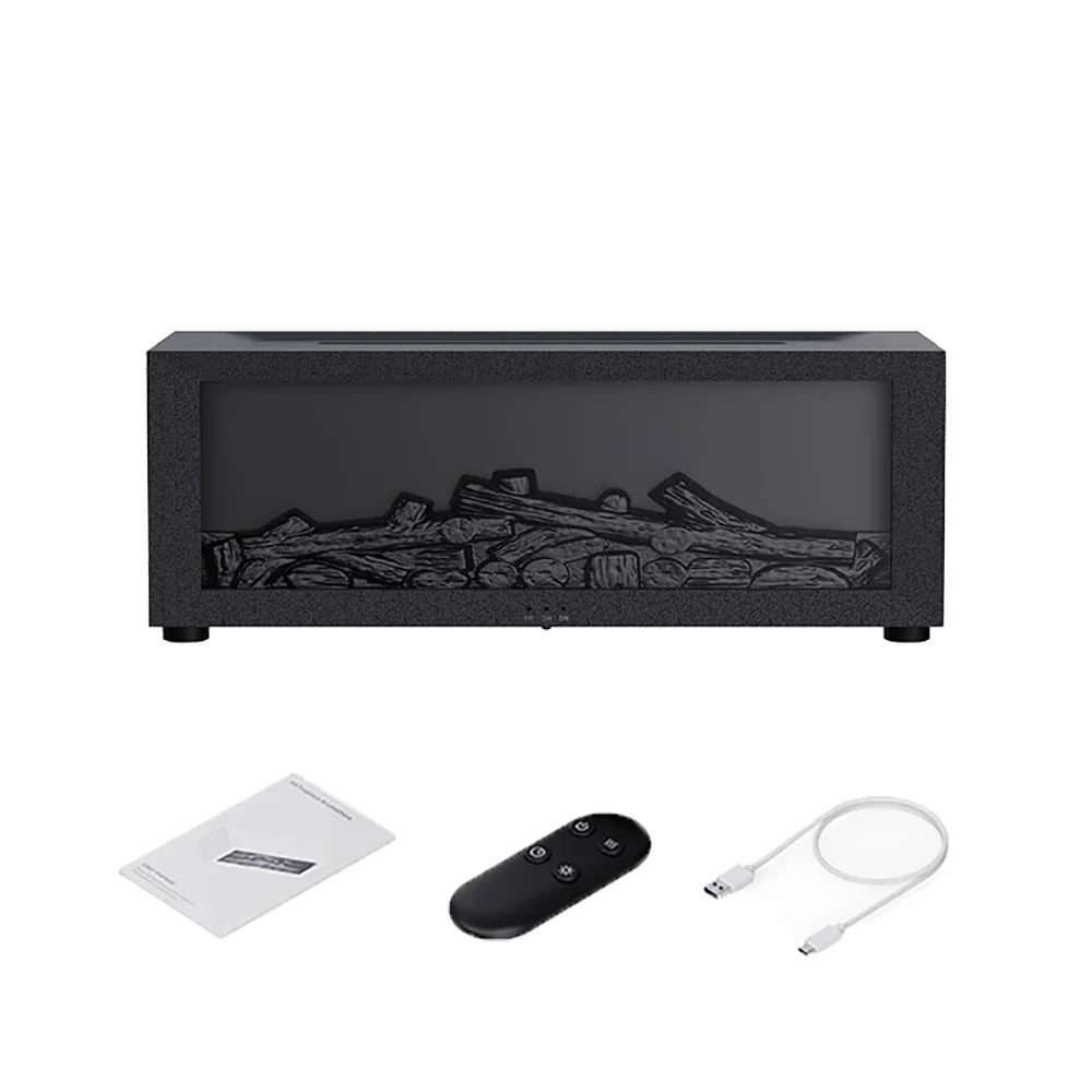 Aroma Diffuser & Humidifier with LED Flame Effect
