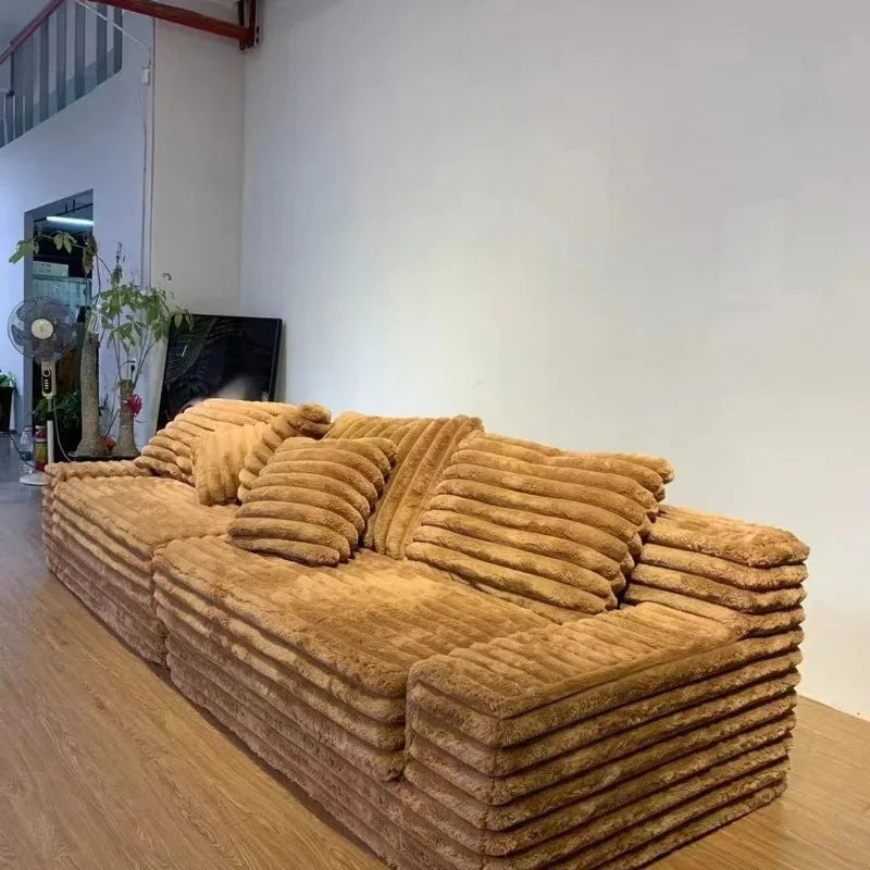 Nordic Puff 2 Seater Sofa Bed Vacuum Compressed for Easy Delivery